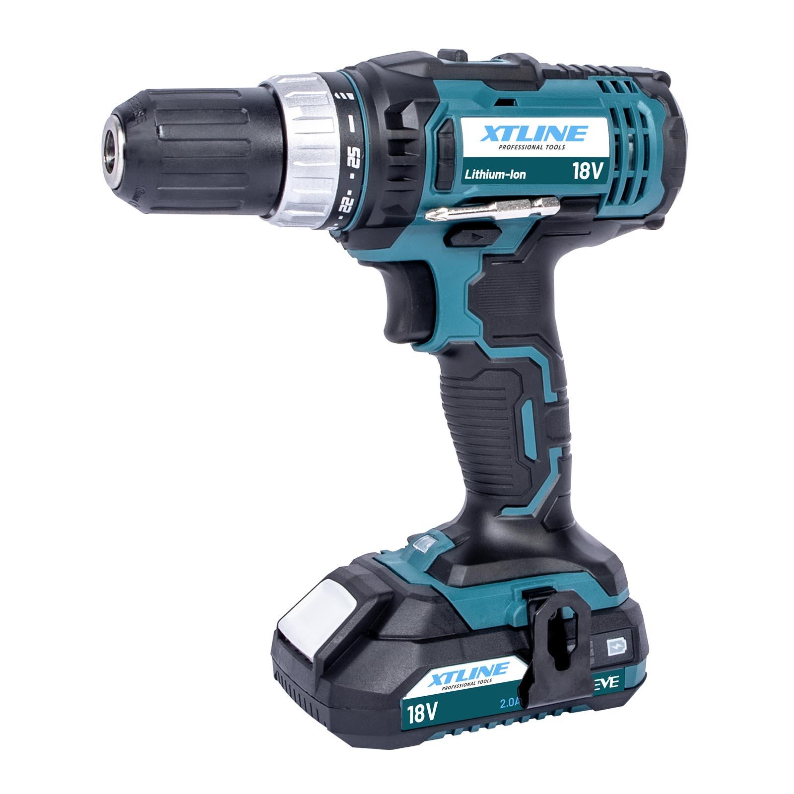 Aku vrtačka XTLINE 18 V, 35 Nm
